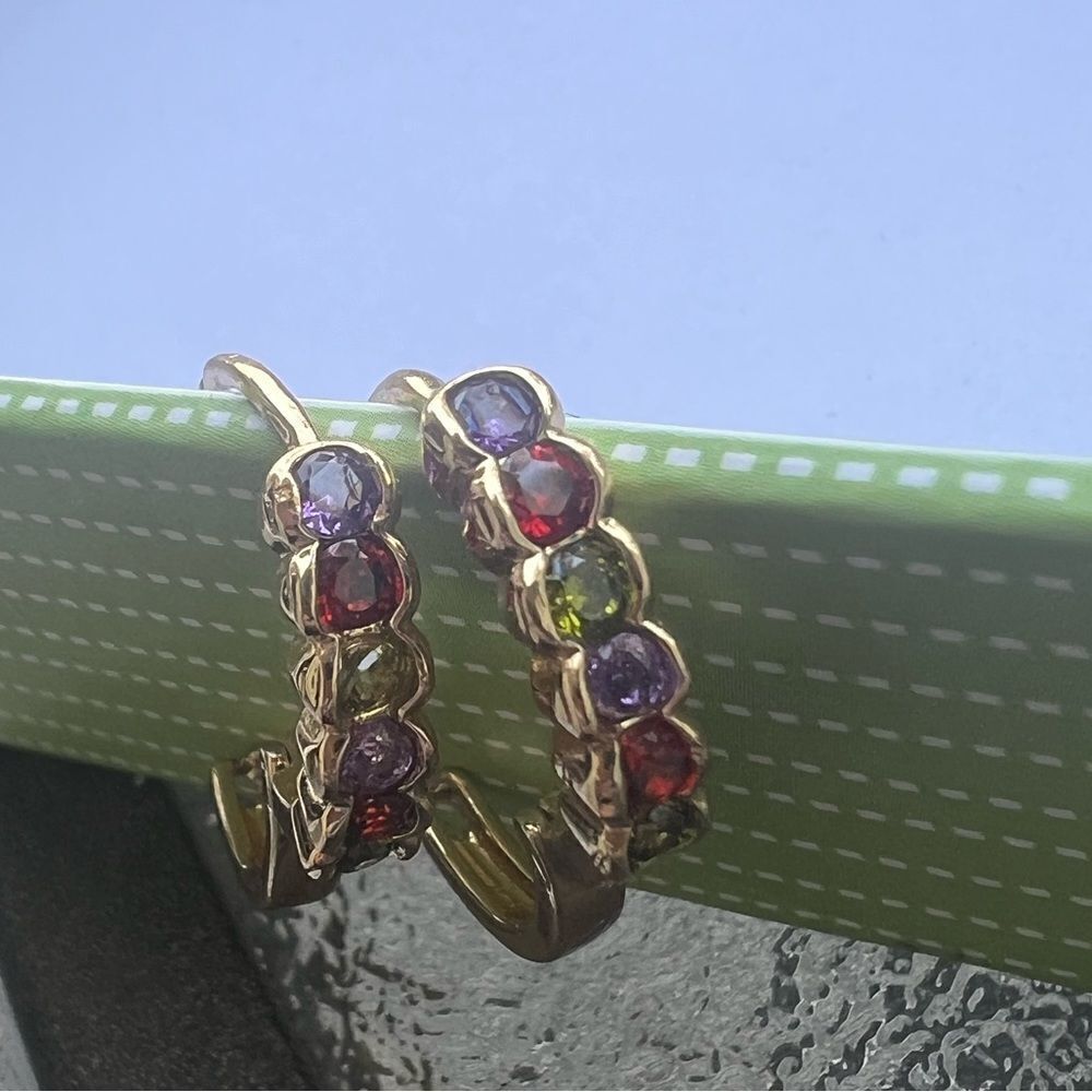 NWT Fashion Multicolor Gold Tone earrings
